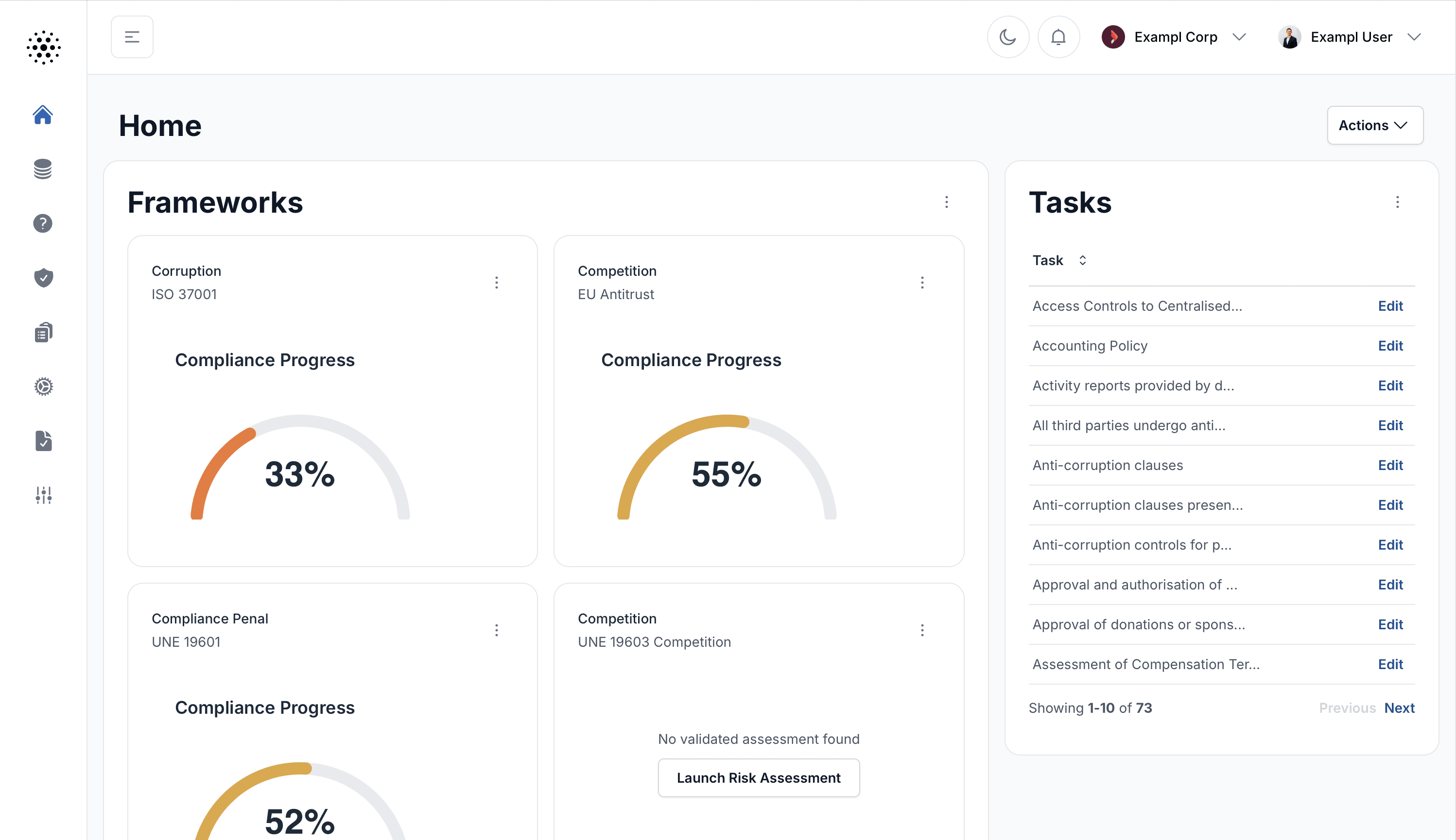 Naltilia AI Compliance Platform